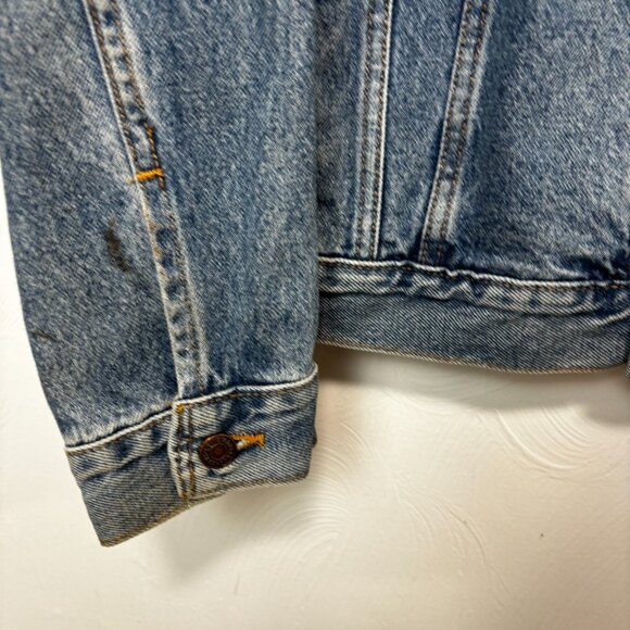 Vintage Levis USA Made 70507-0389 Blue Relaxed Trucker Denim Jacket Mens 80s 90s - Picture 4 of 12